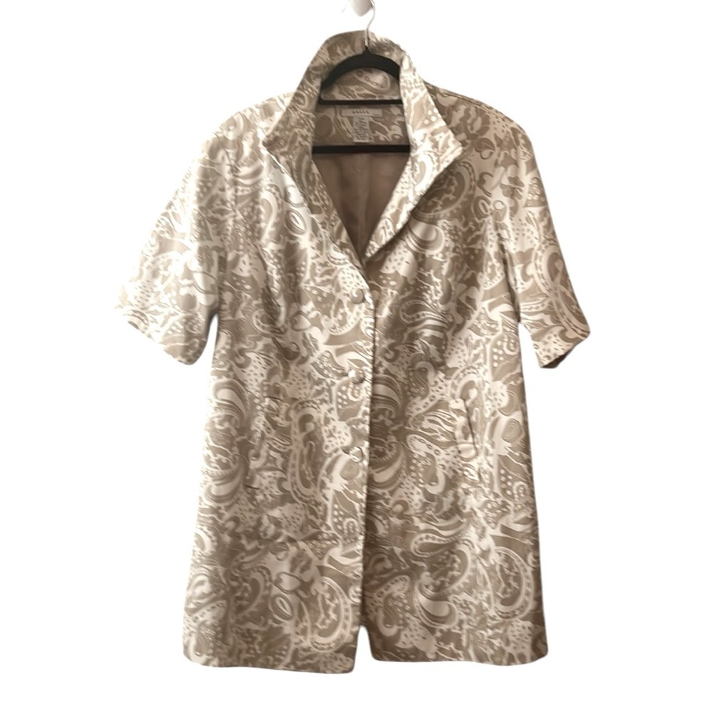 Grace Woman Short Sleeve Lined Cotton Spandex Blend Jacket (20W)EUC